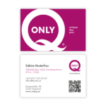 onlyQ Visitenkarte - Druckdatei