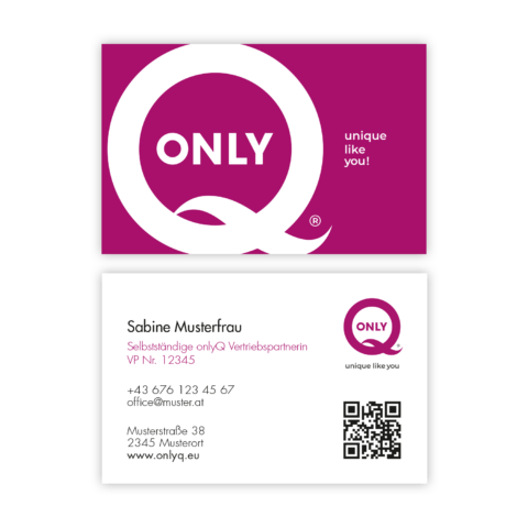 onlyQ Visitenkarte - Druckdatei